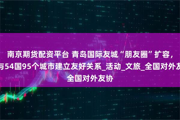 南京期货配资平台 青岛国际友城“朋友圈”扩容，已与54国95个城市建立友好关系_活动_文旅_全国对外友协